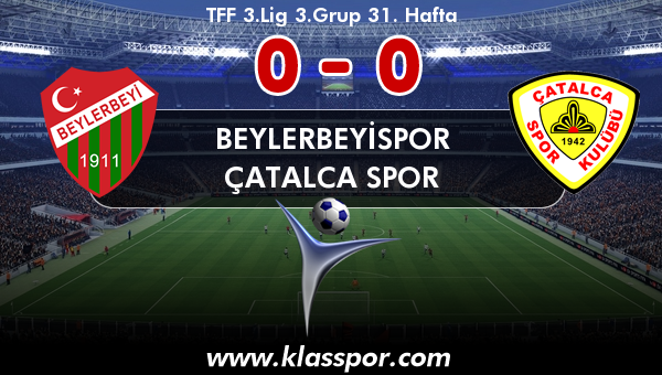 Beylerbeyispor 0 - Çatalca Spor 0