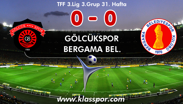 Gölcükspor 0 - Bergama Bel. 0