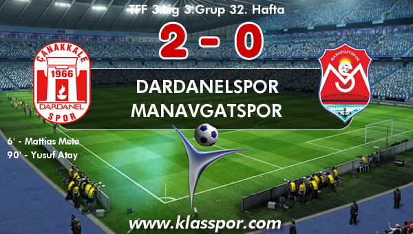 Dardanelspor 2 - Manavgatspor 0