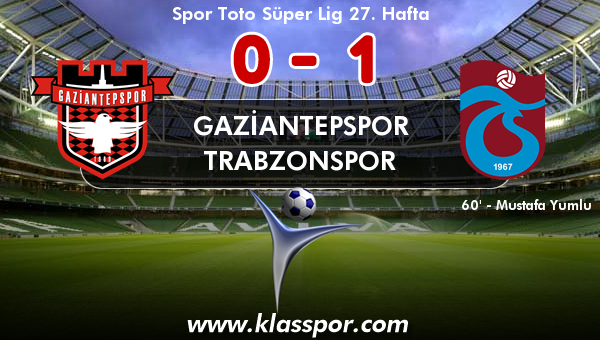 Gaziantepspor 0 - Trabzonspor 1