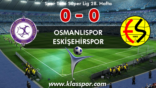 Osmanlıspor 0 - Eskişehirspor 0