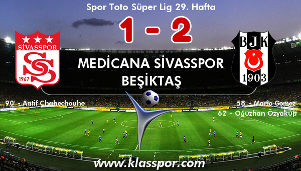 Medicana Sivasspor 1 - Beşiktaş 2