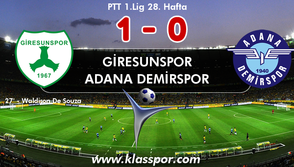 Giresunspor 1 - Adana Demirspor 0