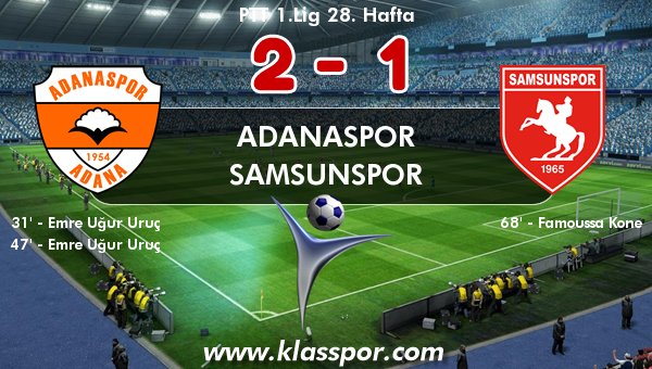 Adanaspor 2 - Samsunspor 1