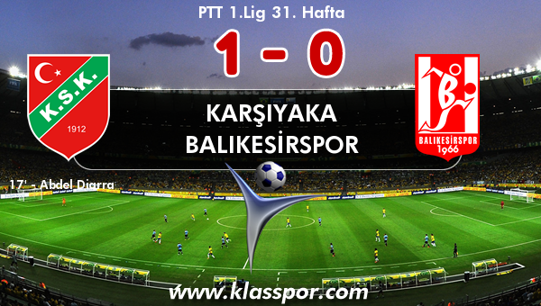 Karşıyaka 1 - Balıkesirspor 0