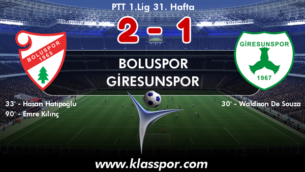 Boluspor 2 - Giresunspor 1