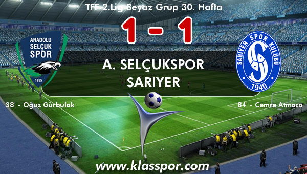 A. Selçukspor 1 - Sarıyer 1