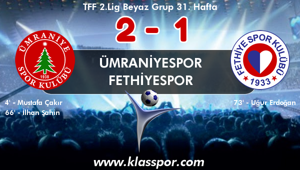 Ümraniyespor 2 - Fethiyespor 1