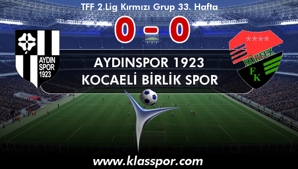 Aydınspor 1923 0 - Kocaeli Birlik Spor 0