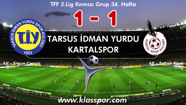 Tarsus İdman Yurdu 1 - Kartalspor 1