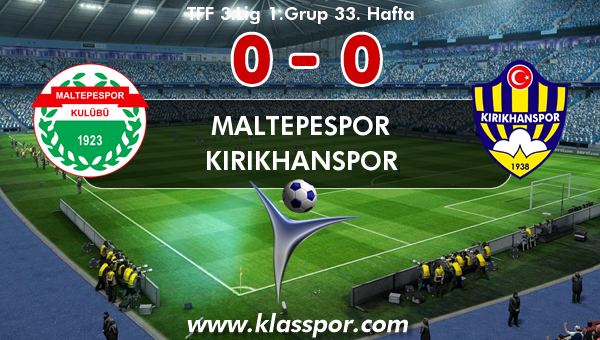 Maltepespor 0 - Kırıkhanspor 0