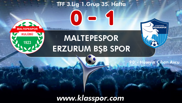 Maltepespor 0 - Erzurum Bşb Spor 1