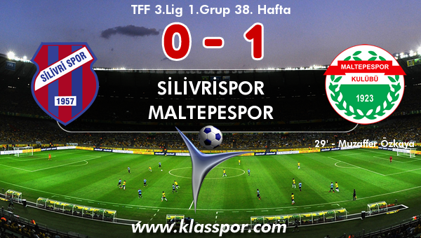 Silivrispor 0 - Maltepespor 1