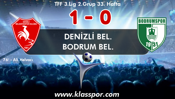 Denizli Bel. 1 - Bodrum Bel. 0