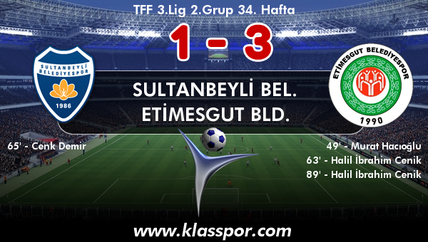 Sultanbeyli Bel. 1 - Etimesgut Bld. 3