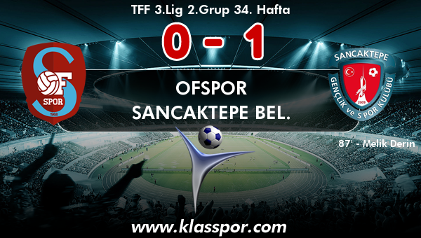 Ofspor 0 - Sancaktepe Bel. 1