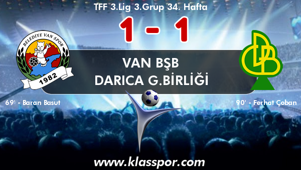 Van BŞB 1 - Darıca G.Birliği 1