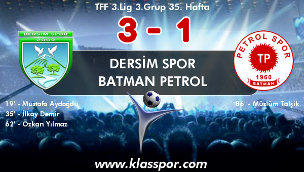 Dersim Spor 3 - Batman Petrol 1