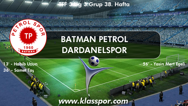 Batman Petrol 2 - Dardanelspor 1