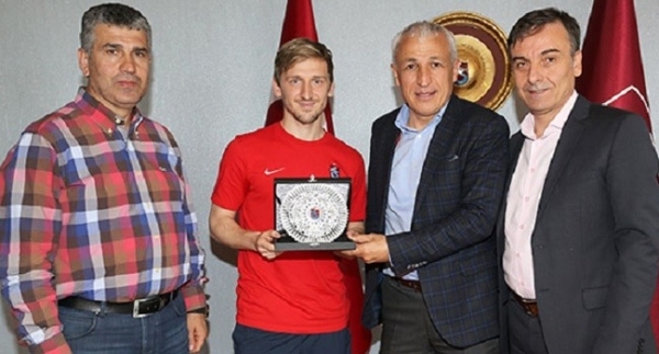 Trabzonspor'da plaketli veda