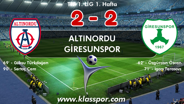 Altınordu 2 - Giresunspor 2