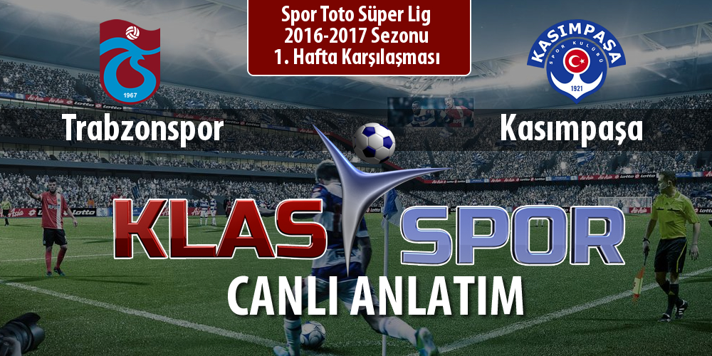 Trabzonspor - Kasımpaşa maç kadroları belli oldu...