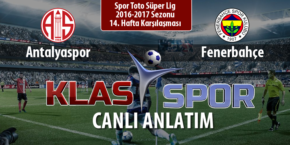 Antalyaspor - Fenerbahçe maç kadroları belli oldu...