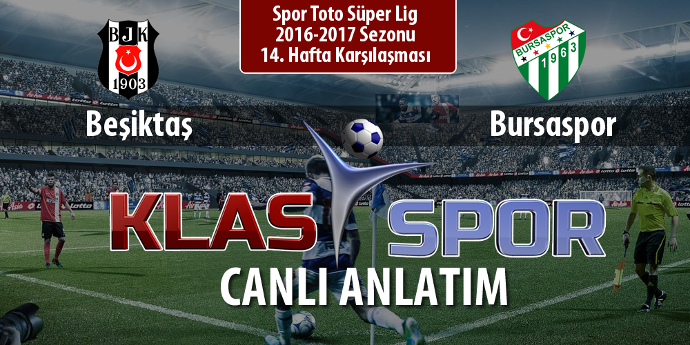 İşte Beşiktaş - Bursaspor maçında ilk 11'ler