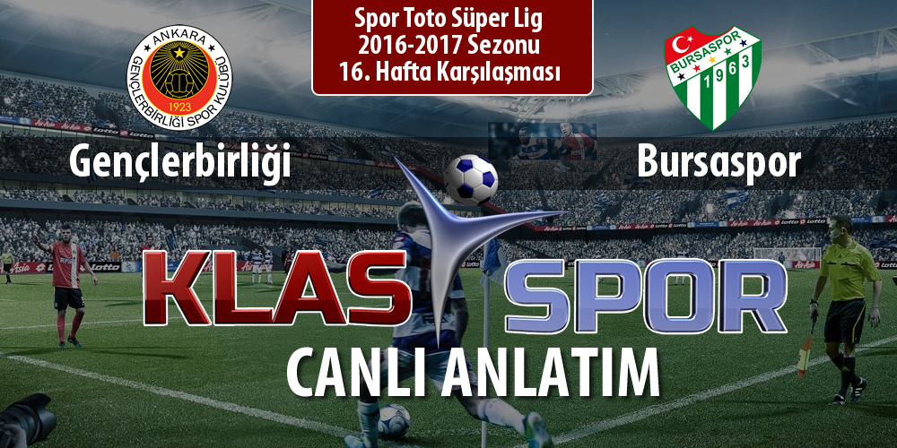 Gençlerbirliği - Bursaspor sahaya hangi kadro ile çıkıyor?