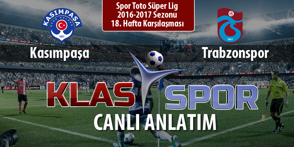 Kasımpaşa - Trabzonspor maç kadroları belli oldu...