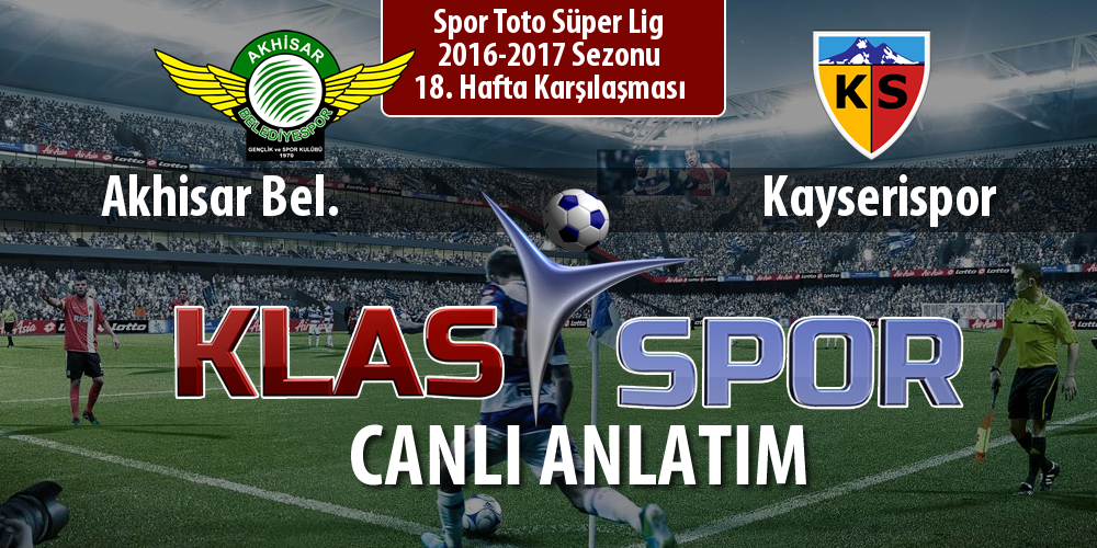 İşte Akhisar Bel. - Kayserispor maçında ilk 11'ler