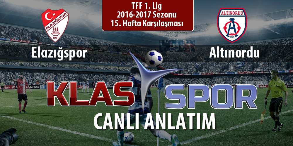 Elazığspor - Altınordu maç kadroları belli oldu...