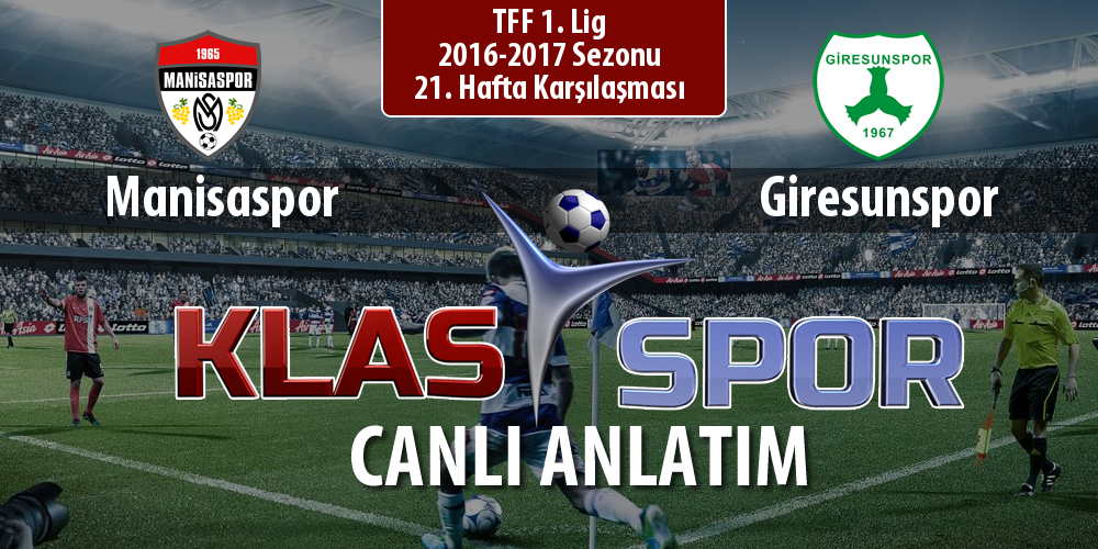 Manisaspor - Giresunspor maç kadroları belli oldu...