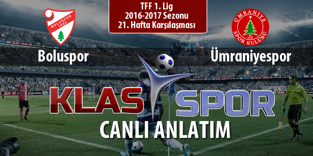 Boluspor - Ümraniyespor maç kadroları belli oldu...