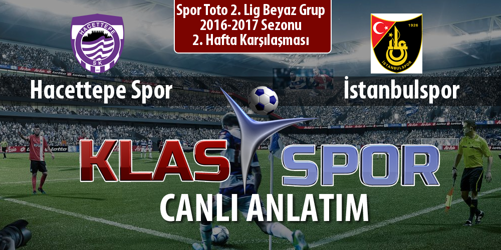 Hacettepe Spor - İstanbulspor maç kadroları belli oldu...