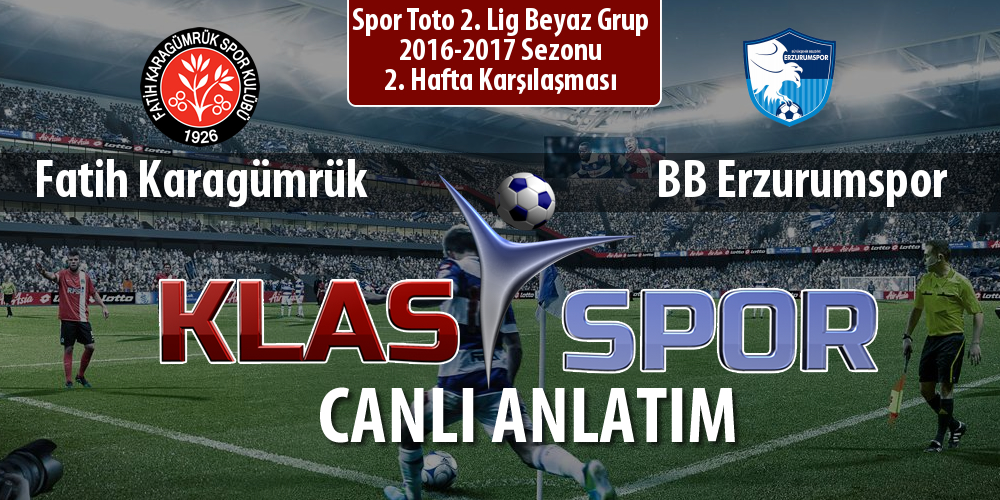 Fatih Karagümrük - BB Erzurumspor maç kadroları belli oldu...