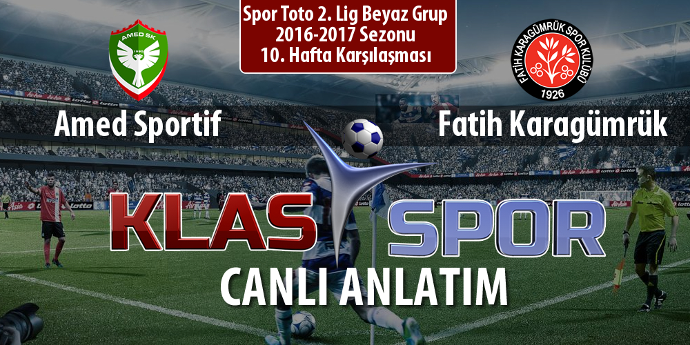 Amed Sportif - Fatih Karagümrük maç kadroları belli oldu...