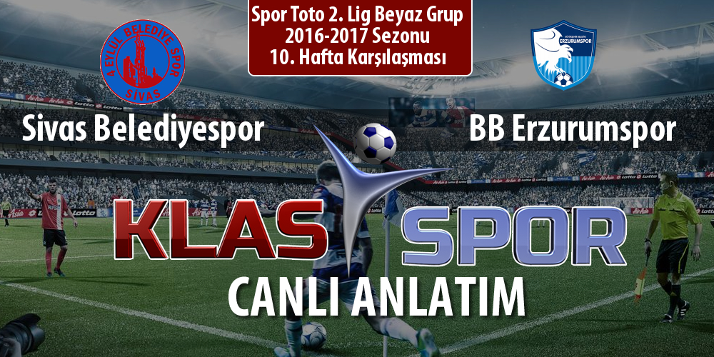 Sivas Belediyespor - BB Erzurumspor maç kadroları belli oldu...