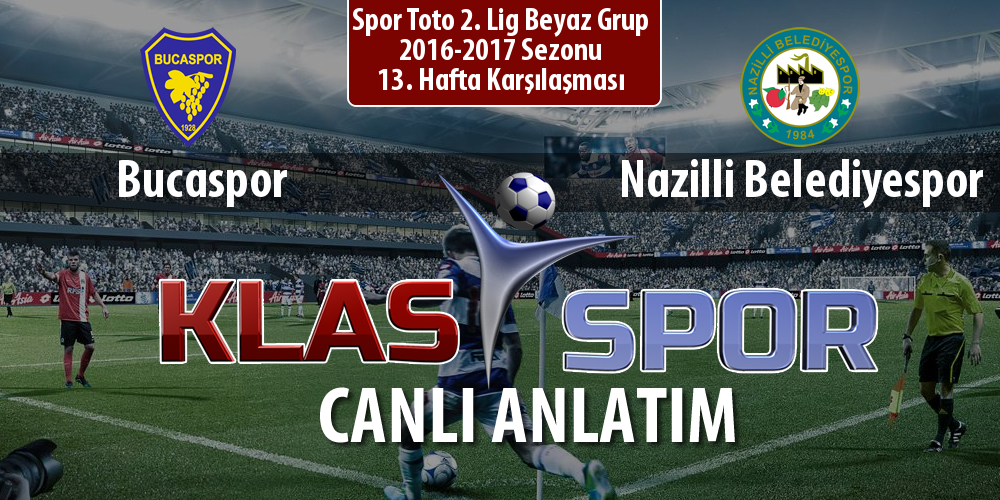 Bucaspor - Nazilli Belediyespor maç kadroları belli oldu...
