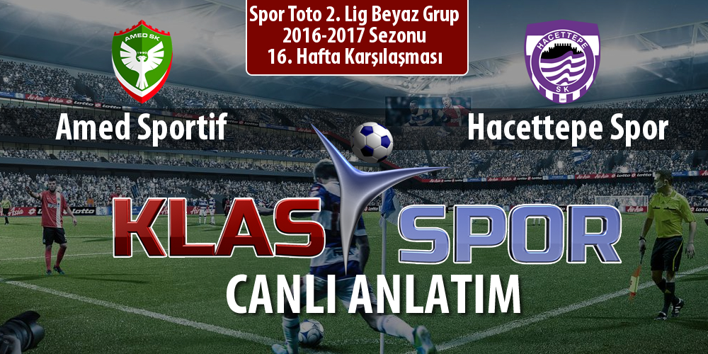 Amed Sportif - Hacettepe Spor sahaya hangi kadro ile çıkıyor?