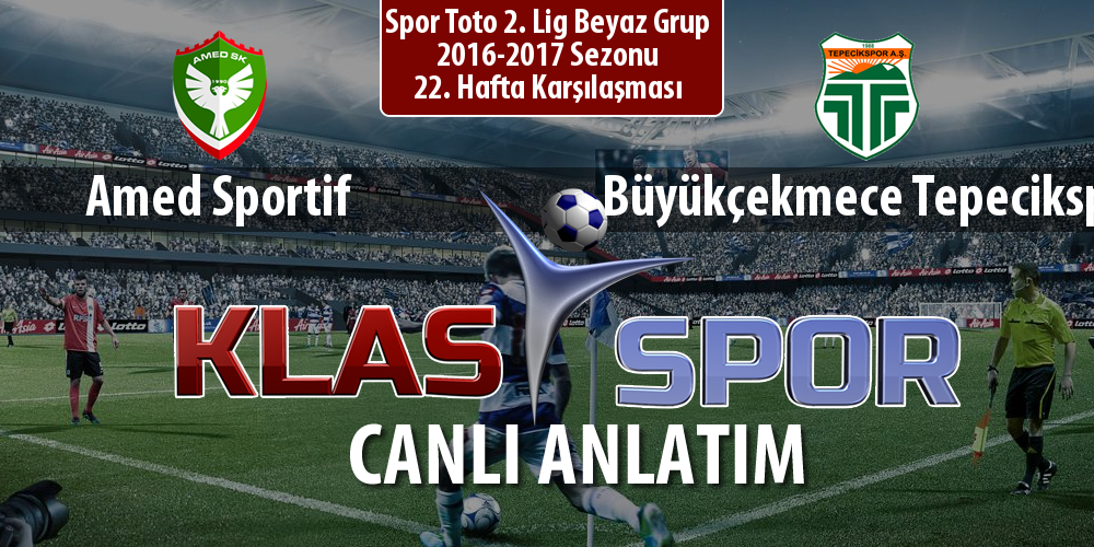 İşte Amed Sportif - Büyükçekmece Tepecikspor maçında ilk 11'ler