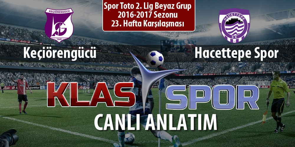 Keçiörengücü - Hacettepe Spor sahaya hangi kadro ile çıkıyor?