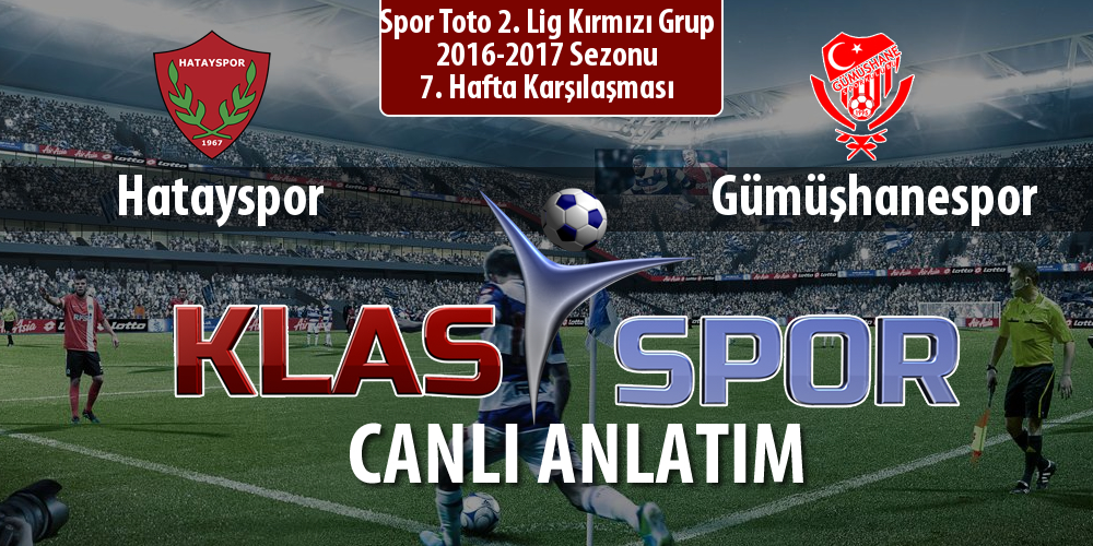 İşte Hatayspor - Gümüşhanespor maçında ilk 11'ler