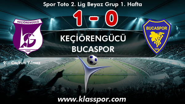 Keçiörengücü 1 - Bucaspor 0