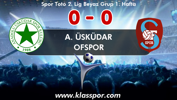 A. Üsküdar 0 - Ofspor 0