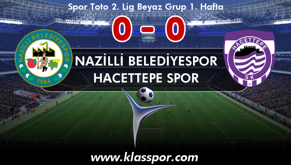 Nazilli Belediyespor 0 - Hacettepe Spor 0