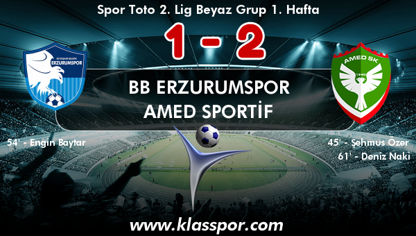 BB Erzurumspor 1 - Amed Sportif 2