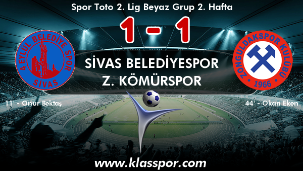 Sivas Belediyespor 1 - Z. Kömürspor 1