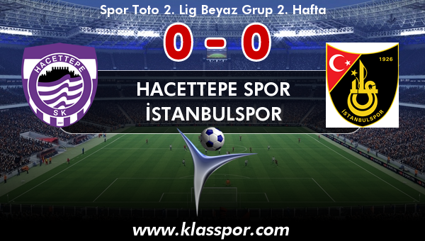 Hacettepe Spor 0 - İstanbulspor 0