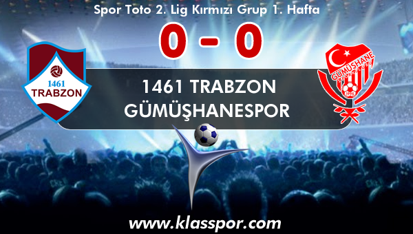 1461 Trabzon 0 - Gümüşhanespor 0